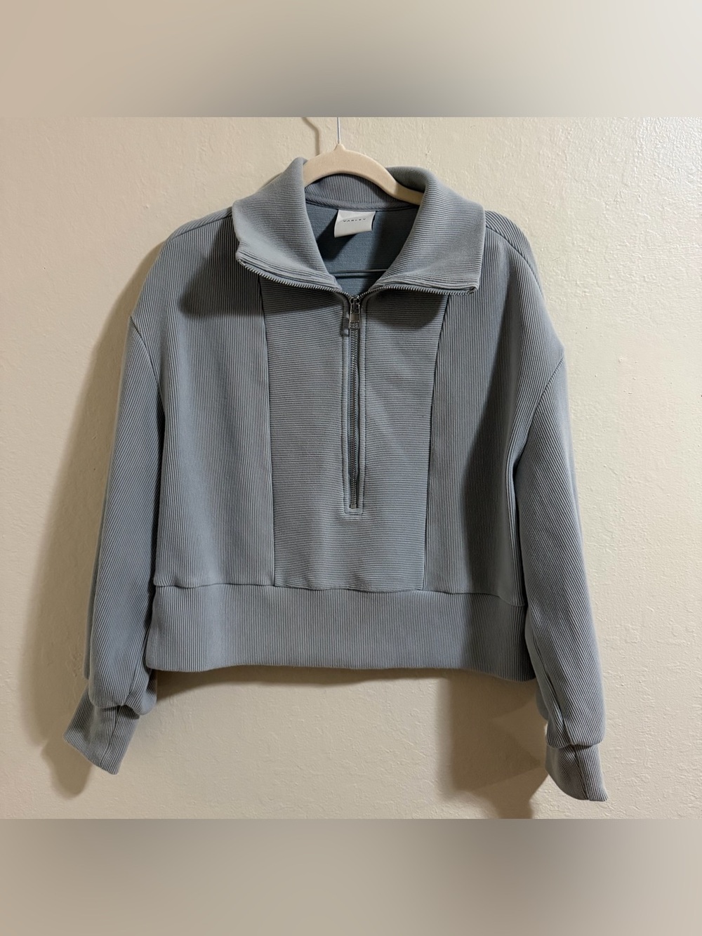 Varley Ramona 1/2 Zip Sweatshirt Ottoman Rib small Moisture-wicking & breathable - Picture 2 of 12